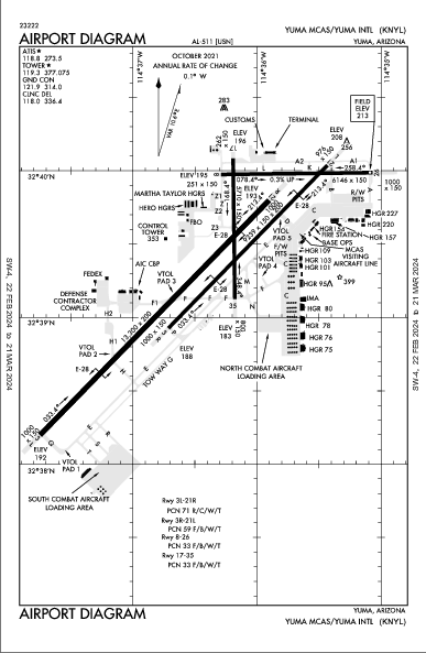 Yuma Intl Yuma, AZ (KNYL): AIRPORT DIAGRAM (APD)